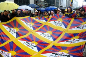 Manifestations tibétaine à Bruxelles